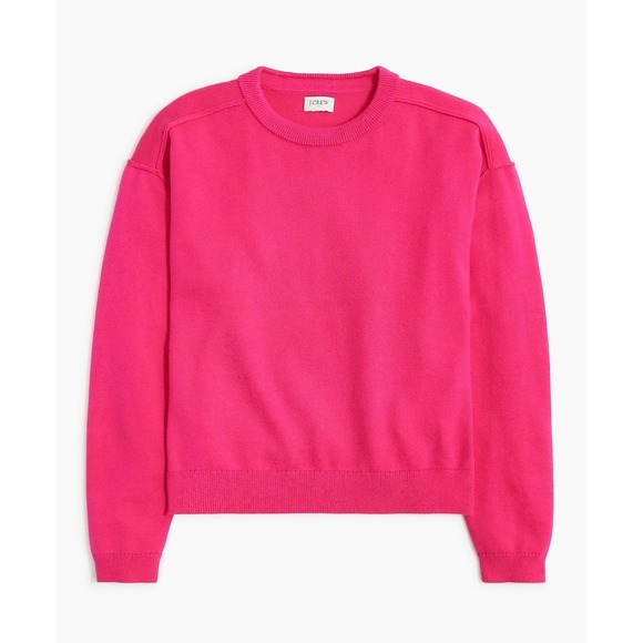 J. Crew Sweaters - J. Crew Crewneck Drop Shoulder Sweater Hot Pink Women's‎ Size Small